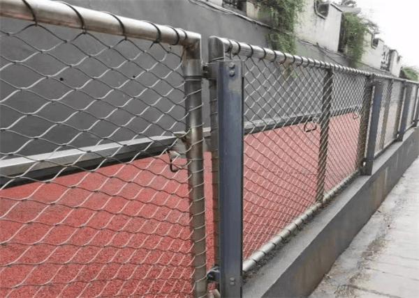 Diamond Stainless Steel Mesh Sheet , 316 Woven Metal Mesh For Balustrades Handrails