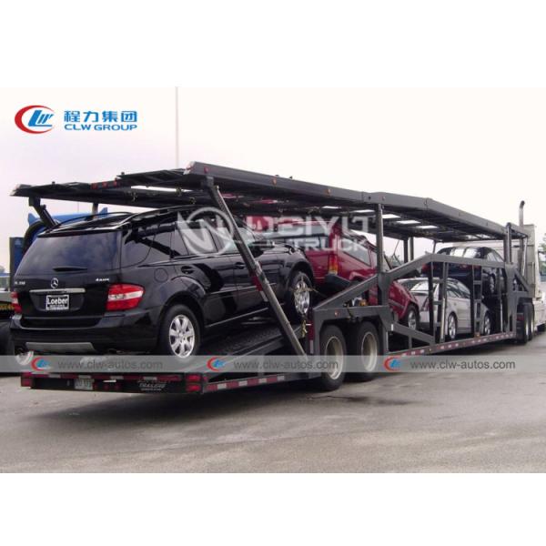 2 / 3 Axle Semi Truck Trailers For SUV Transport