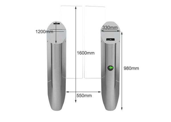 Smart DC Brushless Motor Turnstile Access Control System For Security Control
