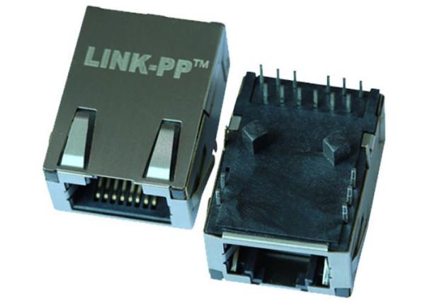 Low Profile 1x1 Port Rj45 PCB 10/100 Base-T Tab-up With LEDs LPJK8001AGNL