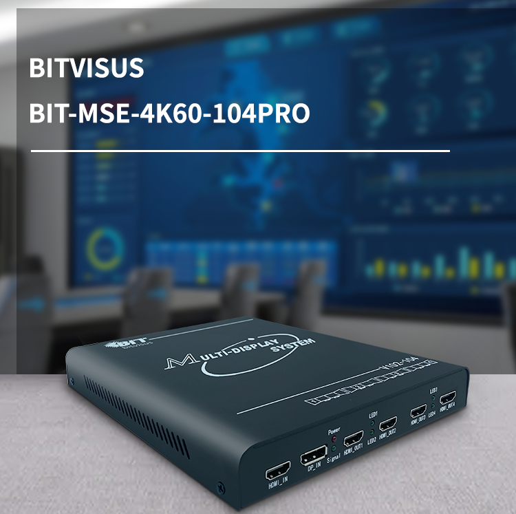 4K60 Multi-Screen Expander with 1x4 Output and Delay-Free Processing for Video Wall and Image Control