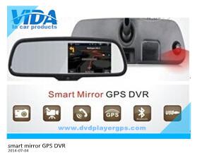 2014 Newest 5 Inch HD DVR Vehcile smart mirror GPS with Bluetooth,HD DVR,FM Transmitter