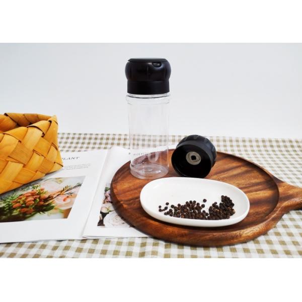 Molinos de pimienta de plástico reutilizables Molino de pimienta de plástico con núcleo de molino de cerámica