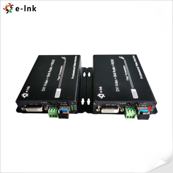 多機能DVI + 1Ch双方向ステレオオーディオ + 1Ch RS232 オーバー ファイバー オプティック エクステンダー