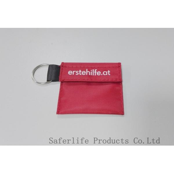 Competitive promotion products key chain emergency disposable CPR face shields