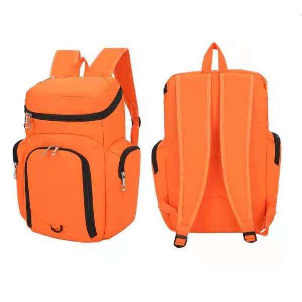 Material Basketball or Soccer Backpack with Customized Designs and Zipper Hasp Closure