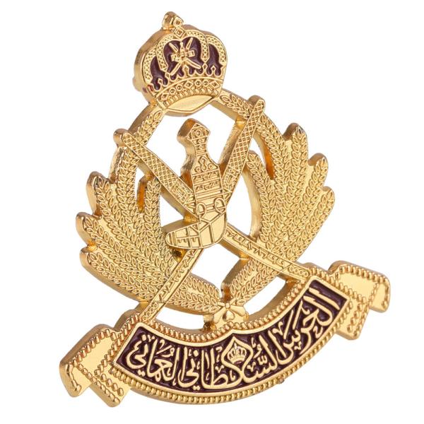 Customized Military Personnel Army Metal Badges Thick 1.2mm Vintage Lapel Pins