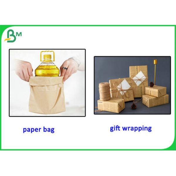 Papel de Kraft de bambú biodegradable de la pulpa del 100% para el embalaje de la flor