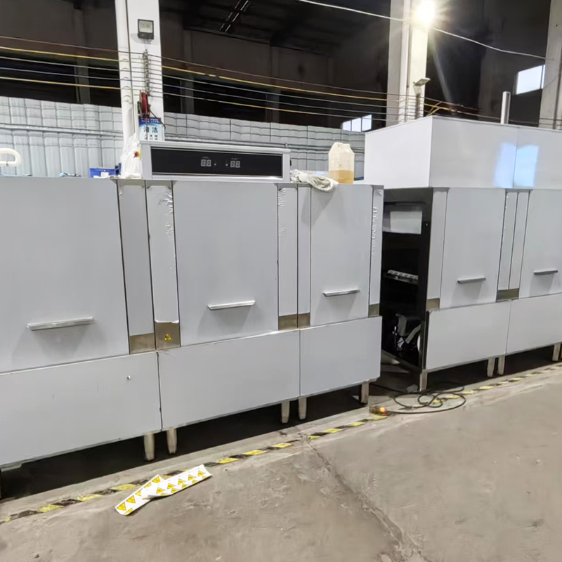 Flight Type Conveyor Dishwashing Machine Labor Saving For Central Kitchens And Hospitals