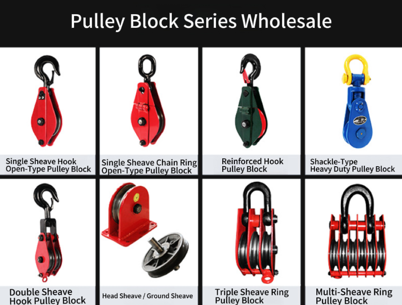National Standard Steel Wire Rope Pulley with High-Quality Bearing and Multi-Wheel Design for Open and Close Functionality in Heavy-Duty Lifting