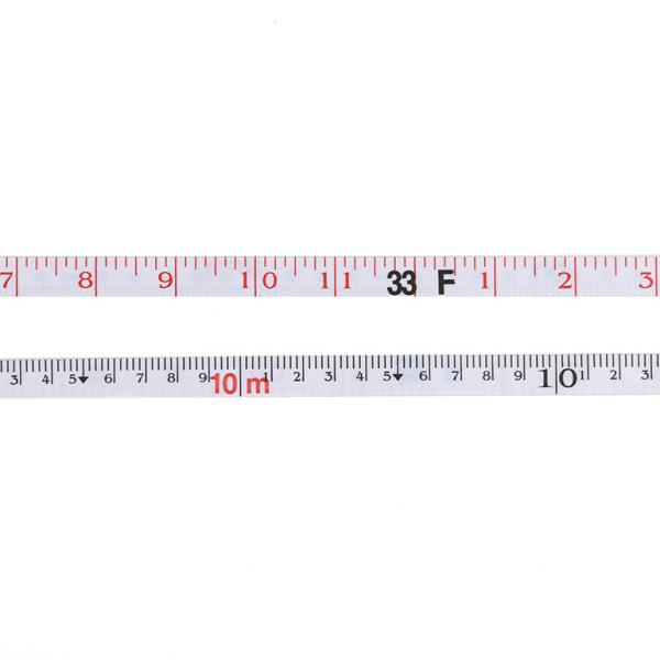 Arpenteurs bleus de cas mesurant la bande, ruban métrique ouvert de fibre de verre de bobine 400 pieds