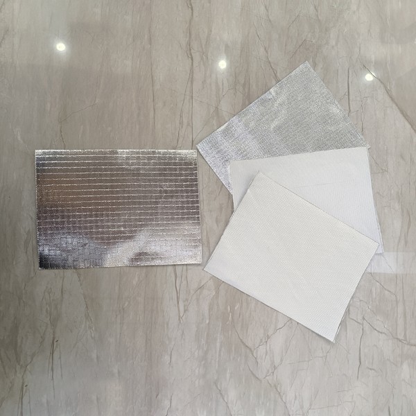 Anti Oil Waterproof Fireproof Aluminum Foil Fiberglass Cloth Antioxidant Anti Microbial