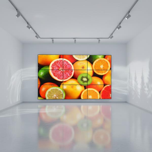 49-Inch Indoor Exhibition LCD Video Wall 2x3 with 2K/4K Resolution Infrared Touch for 2.1 1-Year Warranty for Indoor Showrooms
