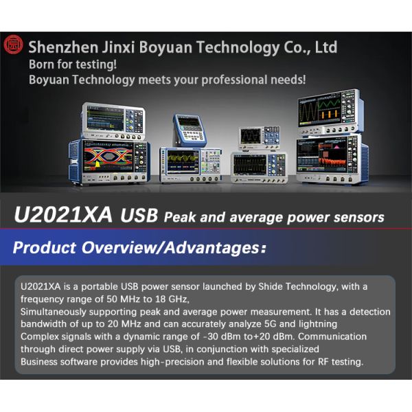 Keysight U2021XA USB Peak Power Sensor with 50 MHz to 18 GHz Range and USB Connectivity