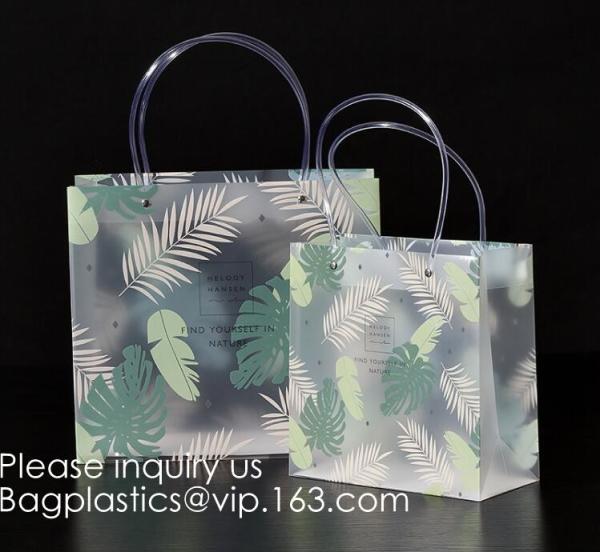 Loop Handles, Shopping Bags With Gusset Cardboard Bottom, Frosted Merchandise Retail Bags, Gifts, Boutiques