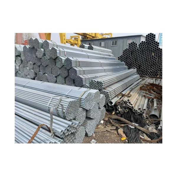 Round Square Galvanized Iron Gi Pipe Silver Carbon Q235B Steel ODM