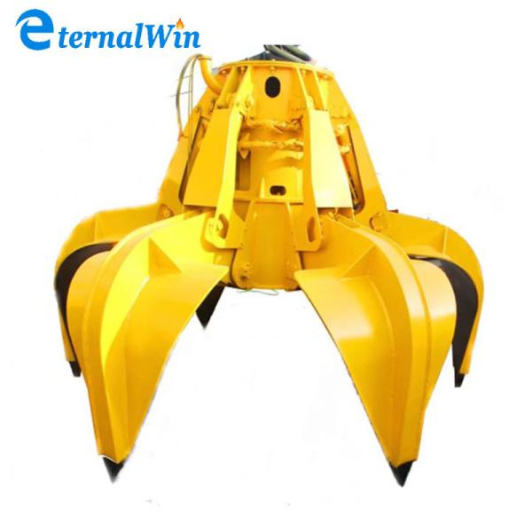 Excavadora de cáscara de naranja hidráulica de alta calidad agarre para chatarra de acero