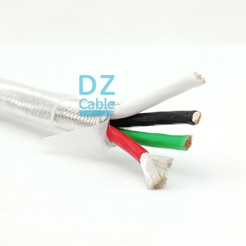 PFA Shielded High Temperature Aerospace Cable – Multi Cores 2 Core / 4 Core Heat Resistant Braiding Cables SPC/PFA/SPCWB/PFA