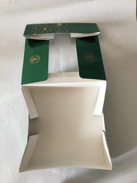 Paper folding shipped boxes with PVC window for cosmetic packaging, made of art paper+blister