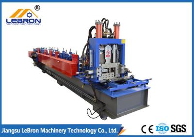 CNC Control Automatic C Purlin Roll Forming Machine Hydraulic Cutting 10-15m/min