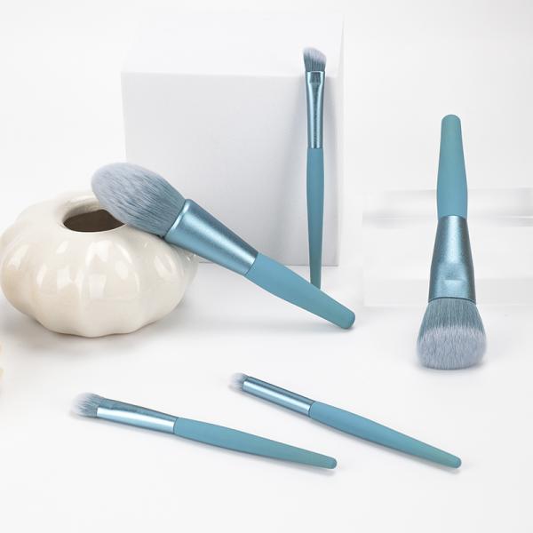 Matte PBT Hair 5pcs Makeup Brush Set Mini Travel Makeup Brush Set