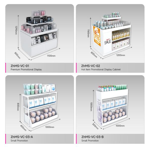 White Skincare Experience Table Experience Counter with  Washing Station for Retail Shop Display Furniture