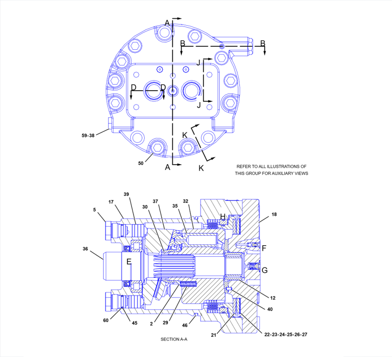E322C/E324C/E324D 334-9986 TRAVEL MOTOR 204-2674/E322C/134-7130 PART OF 289-7747, 334-9987 MOTOR & MTG GP-TRAVE