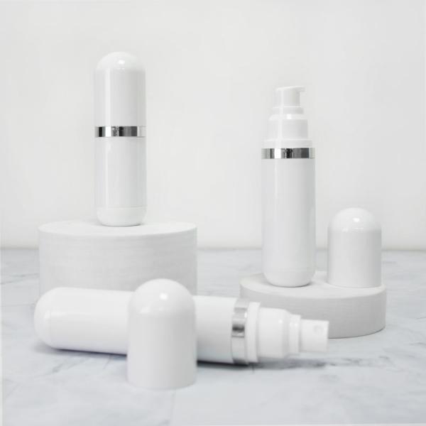 Пластиковый безвоздушный белый польский подгонянный лосьон Bottle10ml - серебряное тело 30ml