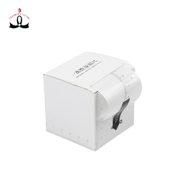 Clear Permanent Makeup Microblading Eyebrow Ruler Sticker 50pcs/ Roll