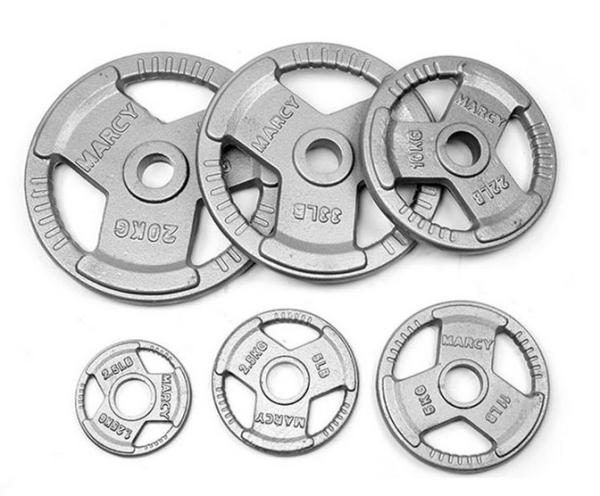 20kg Commercial Grade Tri-Grip Handles Portable Dumbbells Hammertone Cast Iron Weight Lifting Plate