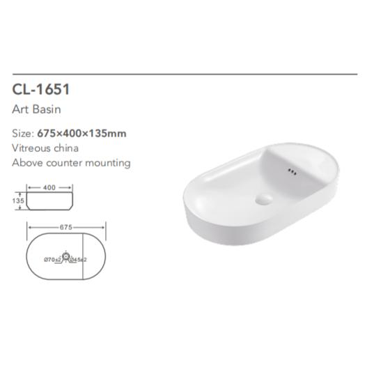 Chine Nouvelle Conception Moderne Unique Brillant Blanc Céramique Plan de Travail Art Lavabo Lavage à la Main Articles Sanitaires Porcelaine Salle de Bain Évier
