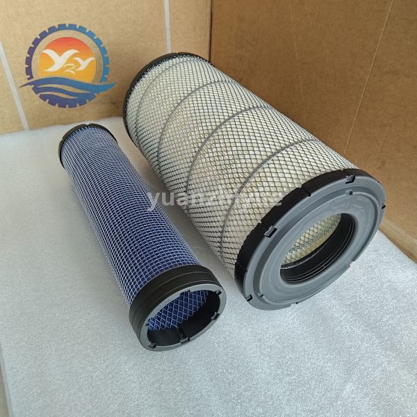 Factory Sale Price PC200-8 PC220-7 Air Filter 600-185-4100 600-185-4110 4044938 for Komatsu Excavator Parts