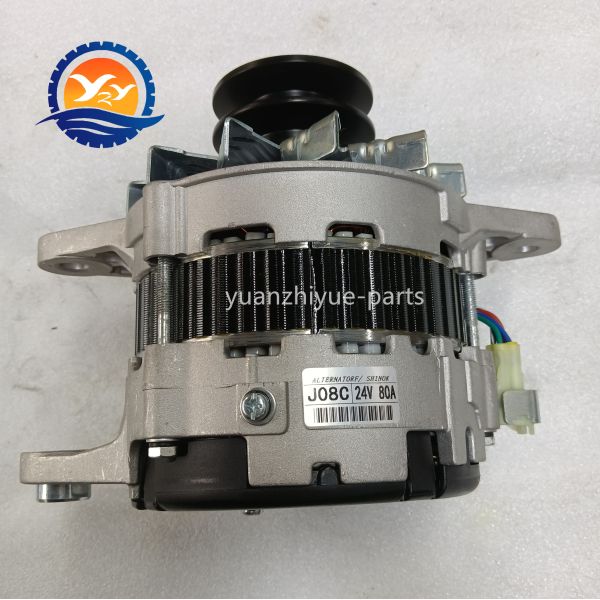 J08C Alternator 24V 80A 270402481 27040-2481 for Hino J08C Diesel Engine Parts