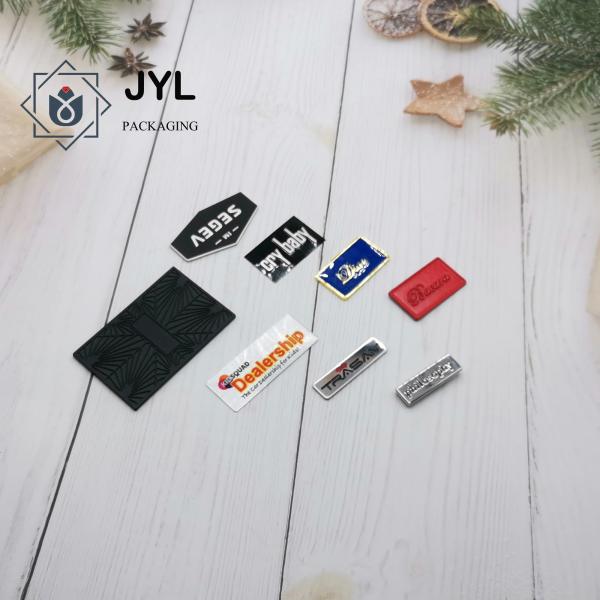 Packaging 4mm Thick Aluminium Labels Stickers Adhesive Logo Printing For Bottle Plates