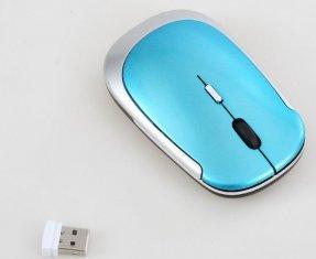el ratón inalámbrico .with del Trackball del sensor óptico 1600DPI llevó la voluta ligera WES-M-011