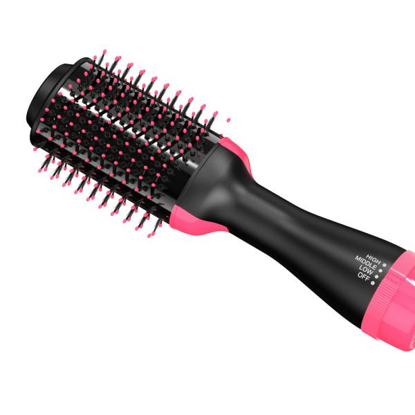 Hair Care AC 240V PTC Fast Heater Electric Comb Straightener pink 3 In 1 hot Air Hair dryer Brush