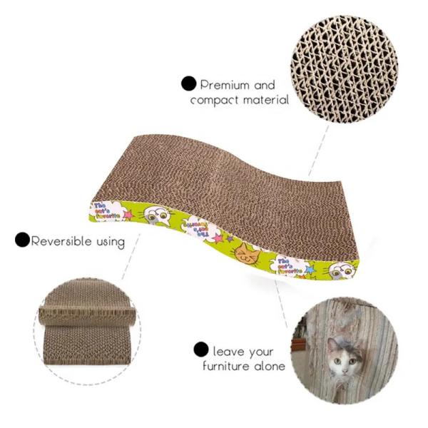 Custom Corrugated Cat Scratcher Sustainable Cat Scratching Posts And Boards