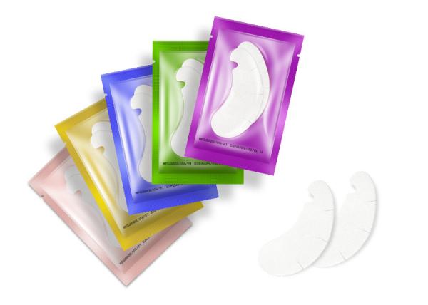 Customized Logo Eye Strips Water Gel Lint Free Eye Strips For Eyelash Extensions Wholesale Gel Eye Strips in Pouches