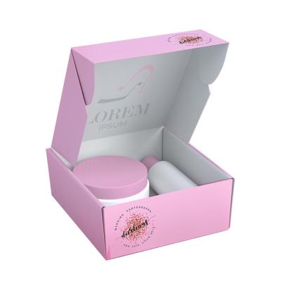 Eco Friendly Cosmetic Makeup Packaging Boxes Corrugated Cardboard Postal Shipping Boxes