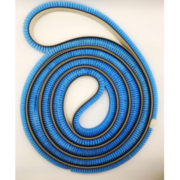 Пояс PU транспортера стальной пластины чистит материал щеткой нити PP нейлона