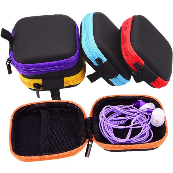 3.15x1.57 Inches Headphone Carrying Case , Earphone Storage Bag Mutispandex Cover