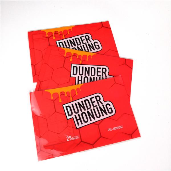 Напиток энергии водоустойчивых ярлыков рукава сокращения слипчивый ясный напечатанный теплочувствительный