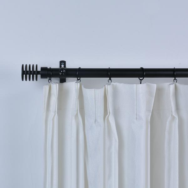 28mm diameter metal curtain rods with black color for living room