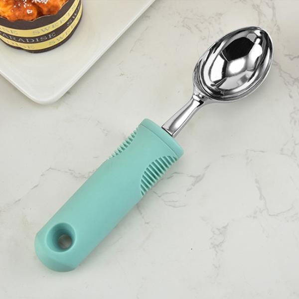Stainless Steel Bulk Kitchen Supplies Ice Cream Scoop 25mm With Non Slip Handle