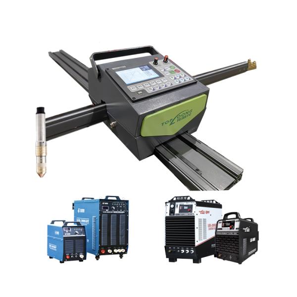 Small Plasma CNC Cutting Machine or Oxy-fuel Flame LGK 120 200 IGBT Power Source Duty Cycle Pantograph Esab Cross Bow