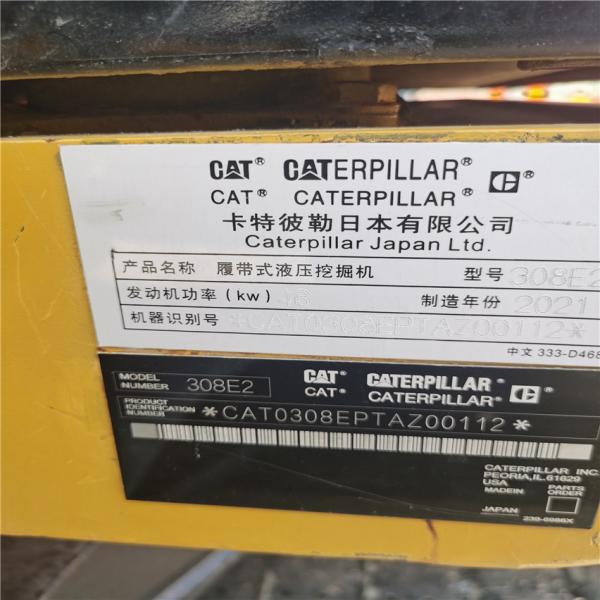 Excavadora de gatos usada 308 306 Cat 308e 308e2 308c 308d 307E 306E2 305.5 Mini Excavadora de 6 toneladas Máquina de trabalho de terra