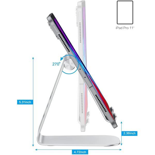 6063 T8 Aluminium Desktop Tablet Stand Holder PVDF Coating