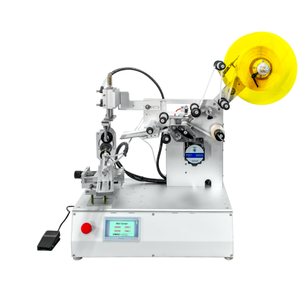 Tapered Semi Automatic Labeling Machine Coffee Juice Snack Cup Applicator Custom
