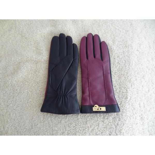 2017 wholesale high quality hot sale fashion ladies leather gloves