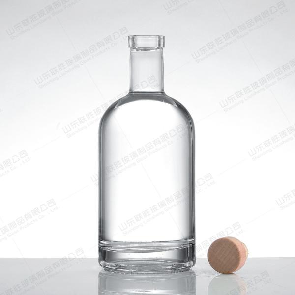 500ml 750ml 1000ml Super Flint Glass Vodka Flask para Gin Tequila Rum Liquor Whiskey Spirits Aceitável OEM/ODM